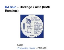 DJ Solo – Darkage / Axis