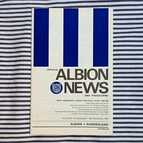Albion news 1967 - albion, programme