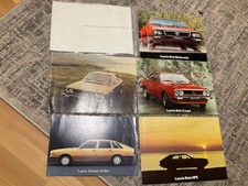 LANCIA LARGE FORMAT BROCHURES X 6.    SEE PHOTOS FOR WHAT IS INCLUDED