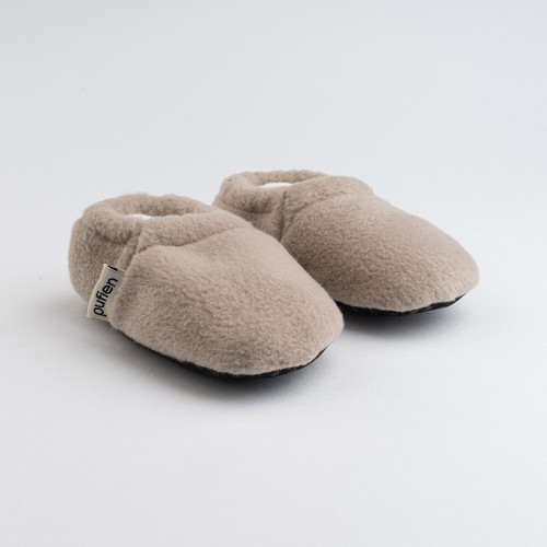 Beige baby booties - baby, shoes