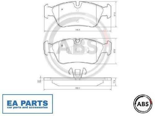 Brake pad set disc - brake, for