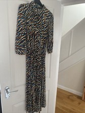 Next Size 10  Animal Myleene Klass Printed Long Sleeve Wrap Dress Worn Once
