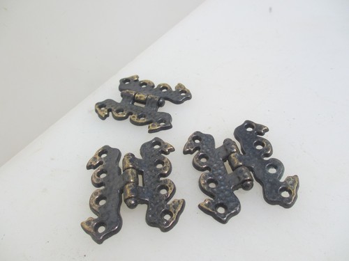 Vintage iron hinges cupboard - hinges,