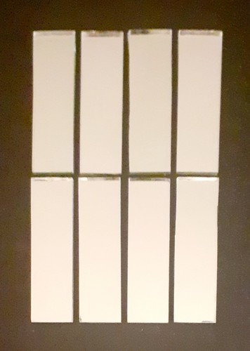 Silver glass mirror - silver, tiles,