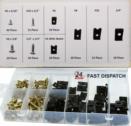 170pc assorted spire clips - 170pc,