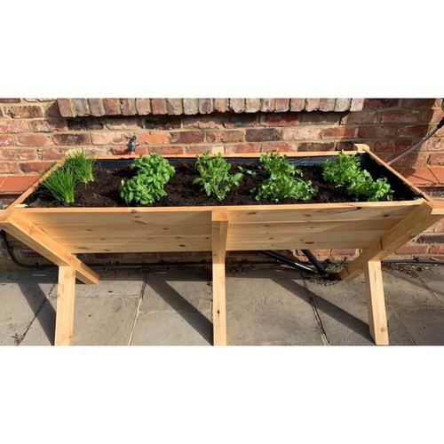 6ft raised wooden - wooden, trough