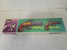 Vintage Life-Like Hobby Kits - Pepperbox and Derringer guns model kit - Unused