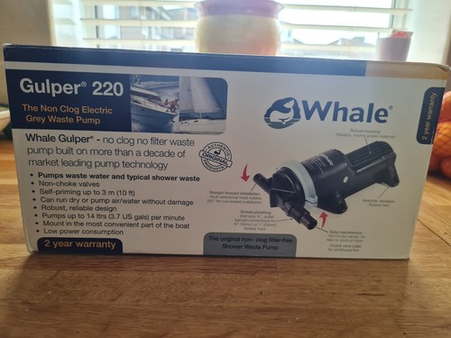 Whale gulper shower pump 24v - gulper,