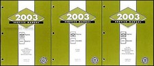 2003 Chevy Express Van and GMC Savana Shop Manual Set 3 Volume Service Book