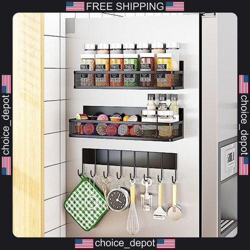 Magnetic spice rack for - rack,