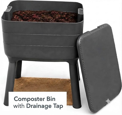 Tray worm composter - 3-tray, with