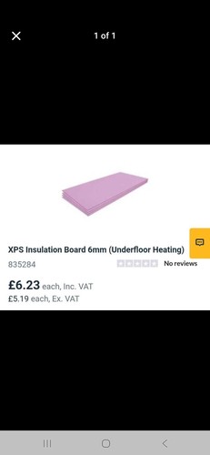 Xps 6mm insulation - 6mm, for