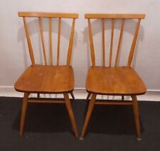 QUALITY RETRO ERCOL  DINING CHAIRS , CLEAN CONDITION,   PAIR.