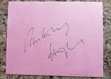 Anthony Hopkins "The Silence Of The Lambs" Personally Signed Page AFTAL #216 COA