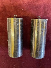 Pair Antique Vienna Wall Clock Weights 1.4kg each weight 