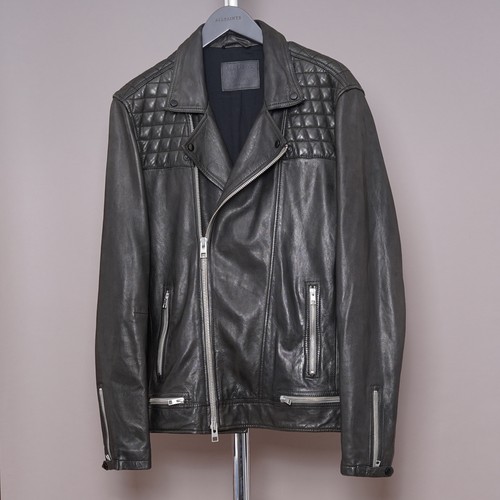 All saints leather jacket - saints, mens