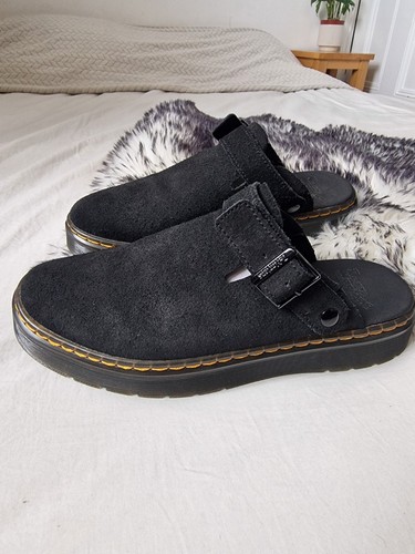 Black doc slingback mules - slingback,