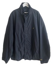 Nautica NX2000 Mens Vintage Navy and Yellow Sailing Jacket Windbreaker Size XXL