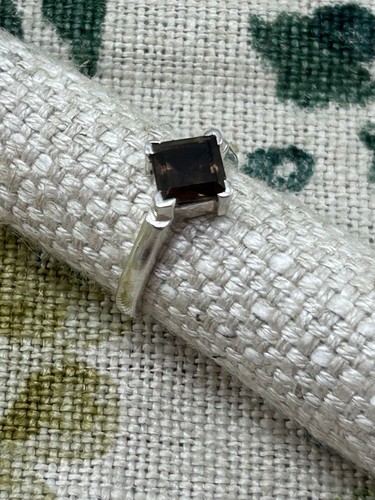 Smoky quartz emerald cut - emerald,