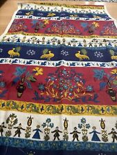 Vintage Mid Century Unused Linen? Scandinavian /french Fabric 4.65 Meters