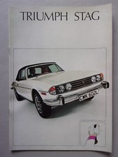 TRIUMPH STAG orig 1973 UK Mkt Sales Brochure - #T911/173/ENG