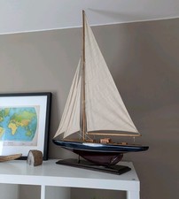 Large America's Cup Racing Yacht Large Scale Display Shop Home  86x61cm/33.8x24"
