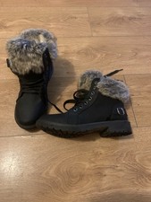 Lilley Ladies Black Faux Fur