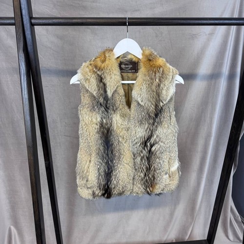 Genuine fox fur vest - fox,