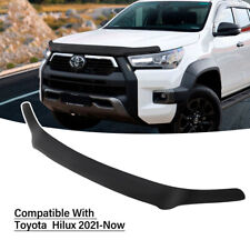 For Toyota Hilux 2021-2025 Invincible Dark Black Bonnet Protector Stone Guard
