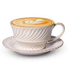 Vintage Ceramic Latte Cup &