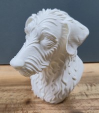Rough Hair Lurcher Bust