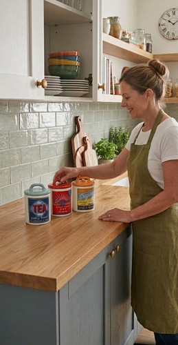 Multi shade retro ceramic tea - shade,