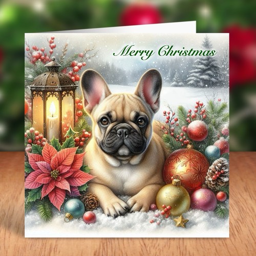 French bulldog dog christmas - bulldog,