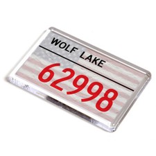 FRIDGE MAGNET - Wolf Lake