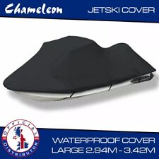 Jet-Ski Waterproof Cover Elastic Hem & Strap Heavy Duty Outdoor Cover Large