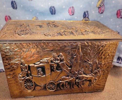 Vintage 1970s brass coal - 1970s,
