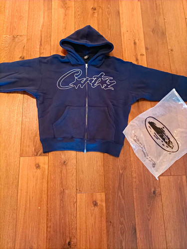 Corteiz navy full zip - corteiz,