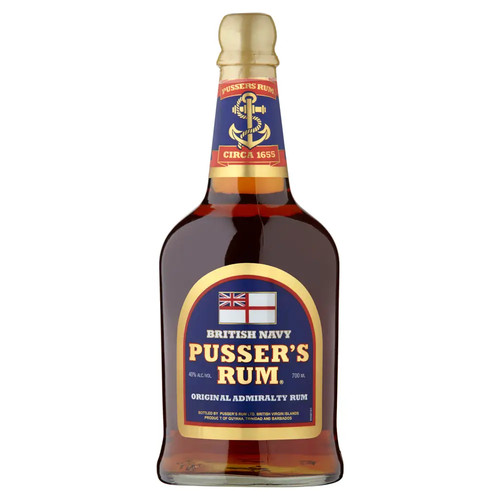 Pussers blue label rum 70cl - pussers,