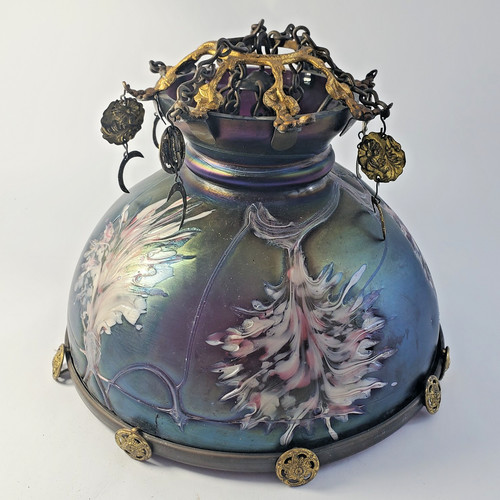 Antique aubergine iridescent - antique,