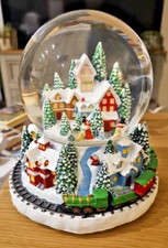 Shudehill Boxed Large Musical Village with Train Snow Globe Ornament JD336191