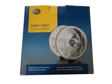 HELLA COMET 500FF KIT SPOT DRIVING LAMP LIGHT + COVERS RALLY JEEP TRUCK (U)