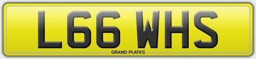 Lewis number plate l66 - l66, no