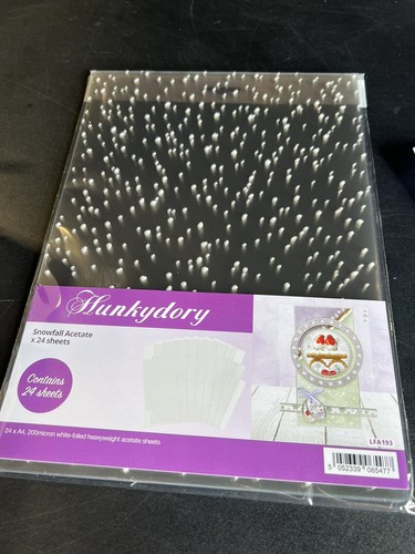 Hunkydory snowfall acetate - acetate,