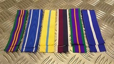 Genuine British Military  Medal Ribbons Various Campaigns Service NI RAF 10"