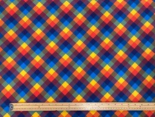 Tartan Cotton Fabric Colourful