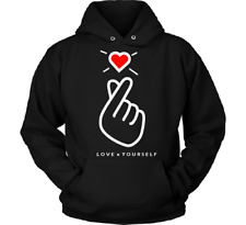 Hoodie BTS LYS Promise Sign Heart Love Yourself - Korean Inspired - Personalised