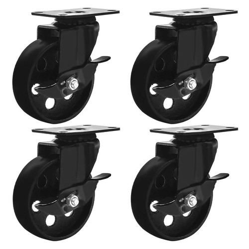 All black metal swivel plate - 4,