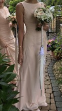 True Bride Wintermelon Bridesmaid Pale Peach Dress Size 8