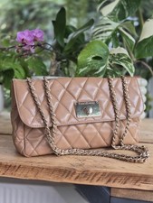 Russell & Bromley Beige Tan Quilted Leather Quilty Shoulder Bag