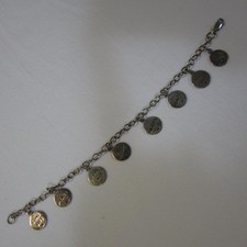 Thai Sterling 925 Charm Bracelet Peace Health Wisdom Love + Symbols on Reverse